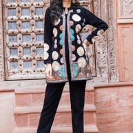 Zari Hand Embroidered 3-Piece Co-Ord Set For Women
