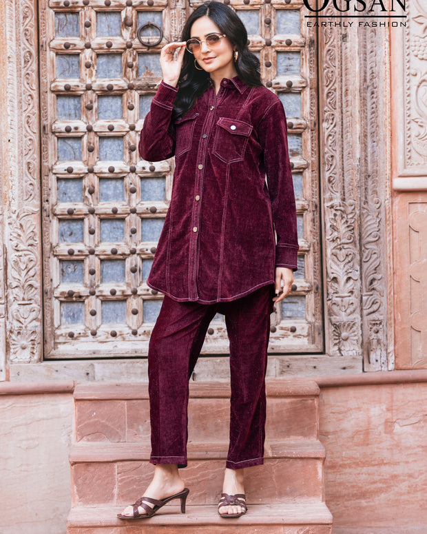 Premium Velvet Cord Set –  Luxe Edition