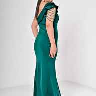 Ogsan Fashion One-Shoulder Slit Evening Gown – Premium Summer Wear