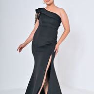 Ogsan Fashion One-Shoulder Slit Evening Gown – Premium Summer Wear
