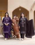 Aurelia Double-Side Velvet Embroidered Suit Set - Ogsan Fashion