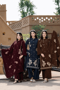 Kotrai Channile Velvet Handwork Suit Set - Ogsan Fashion