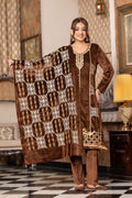 Brown velvet shawl suit – Ogsan Design 108