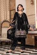 Black velvet shawl suit – Ogsan Design 112
