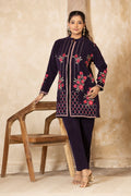 Navy velvet co-ord set – Ogsan Design 120