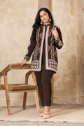 Brown velvet co-ord set – Ogsan Design 122