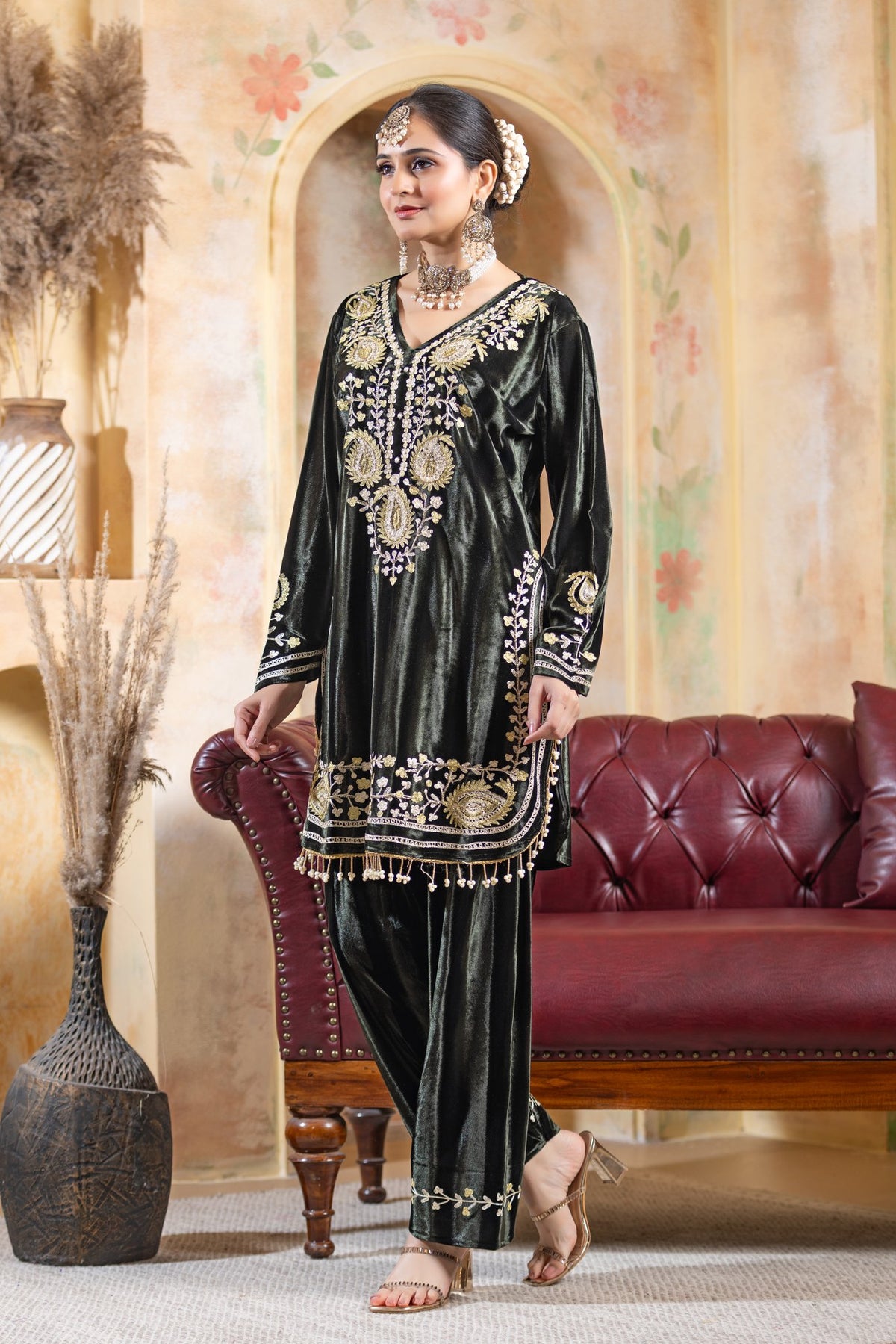Black velvet co-ord set – Ogsan Design 140