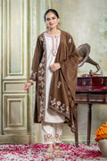 Brown & Off White velvet shawl suit – Ogsan Design 151