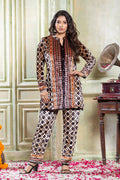 Rust Brown velvet co-ord set – Ogsan Design 158