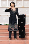 Black velvet shawl suit – Ogsan Design 39