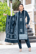 Teal Blue velvet shawl suit – Ogsan Design 45