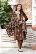 Brown velvet shawl suit – Ogsan Design 49