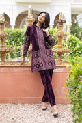 Plum velvet co-ord set – Ogsan Design 53