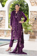 Purple velvet shawl suit – Ogsan Design 65