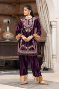 Purple velvet co-ord set – Ogsan Design 74