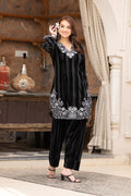 Black velvet co-ord set – Ogsan Design 77