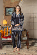 Steel Grey velvet co-ord set – Ogsan Design 84