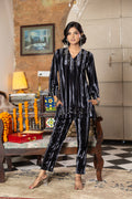 Navy Grey velvet co-ord set – Ogsan Design 87