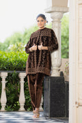 Brown velvet co-ord set – Ogsan Design 93