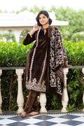 Brown velvet shawl suit – Ogsan Design 96