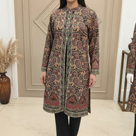 Premium Kashmiri Kani Style Jacket Kurti with Inner & Pant – 3 Piece Set